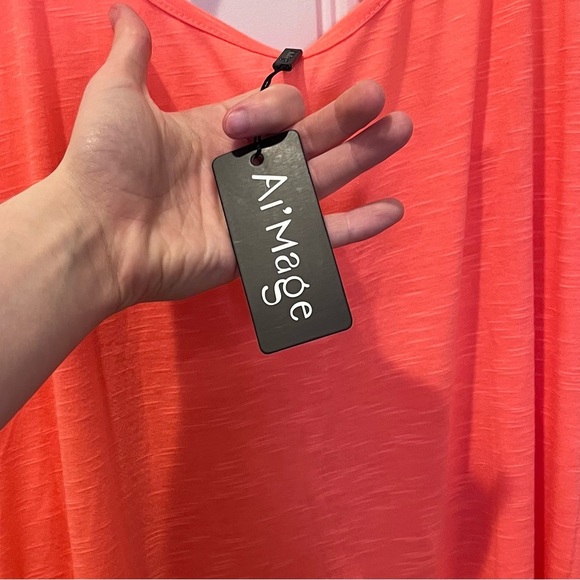 🧁y2k coral flowy racerback strappy dress beach cover up coastal casual - Picture 11 of 11